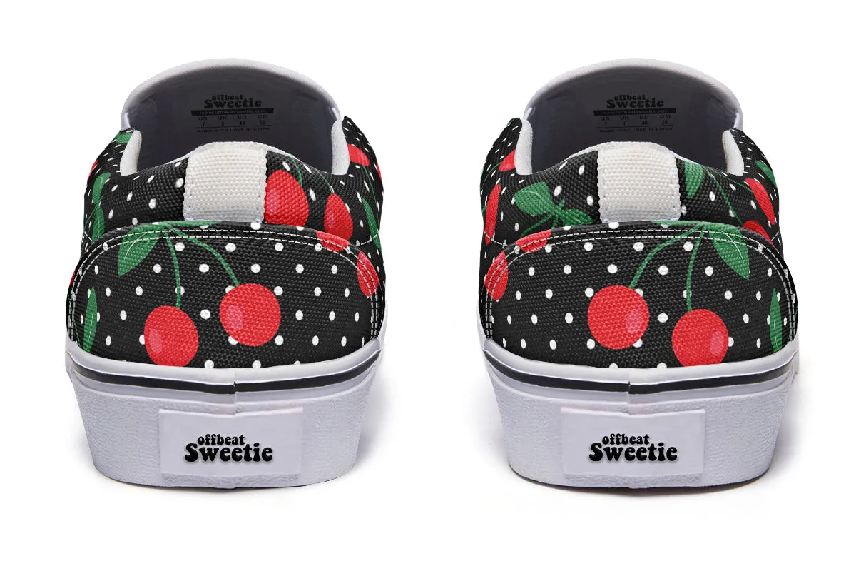 Cherries Slip Ons